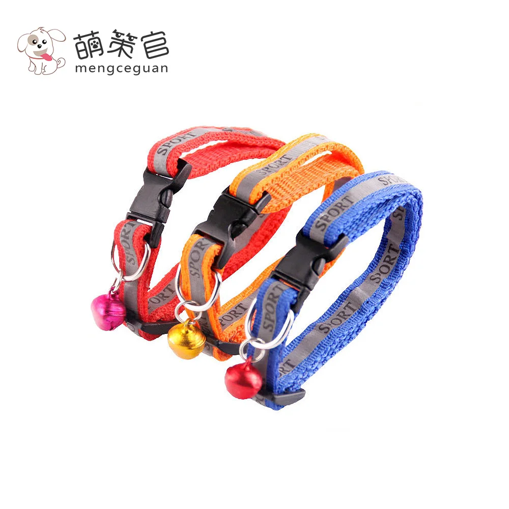 mengceguan Simple and practical nylon Strong and firm Bell Pet dogs Adjustable durable Neck Collar Dog cat Collar Buckle
mengceguan Simple and practical nylon Strong and firm Bell Pet dogs Adjustable durable Neck Collar Dog cat Collar Buckle