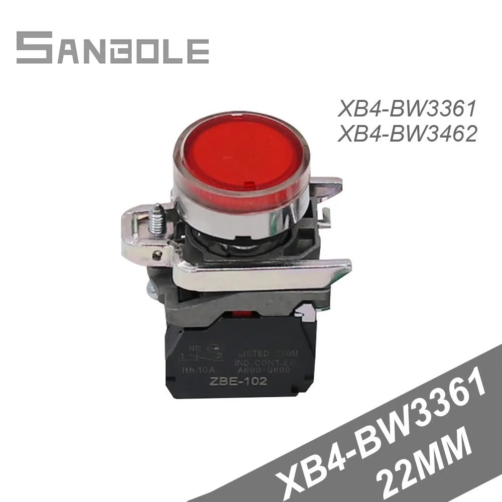 Reset Push Button Switch Circle XB4-BW3361/XB4-BW3462 Flat Bring Lamp Self-Resetting with Flat Button of Indicator 22MM
Reset Push Button Switch Circle XB4-BW3361/XB4-BW3462 Flat Bring Lamp Self-Resetting with Flat Button of Indicator 22MM
