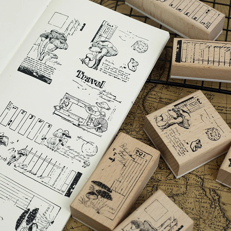 Vintage Plants Mushroom stamp DIY wooden rubber stamps for scrapbooking stationery scrapbooking standard stamp
Vintage Plants Mushroom stamp DIY wooden rubber stamps for scrapbooking stationery scrapbooking standard stamp
