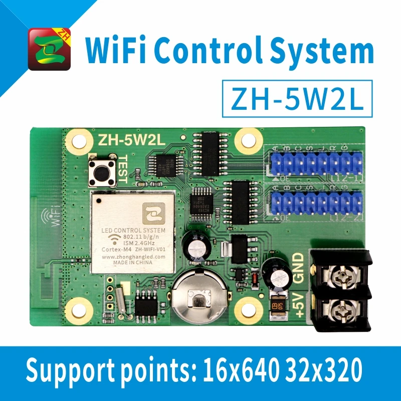 Zhonghang WIFI wireless led scrolling display controller P10 HUB12 HUB08 single color running text USB controller
Zhonghang WIFI wireless led scrolling display controller P10 HUB12 HUB08 single color running text USB controller