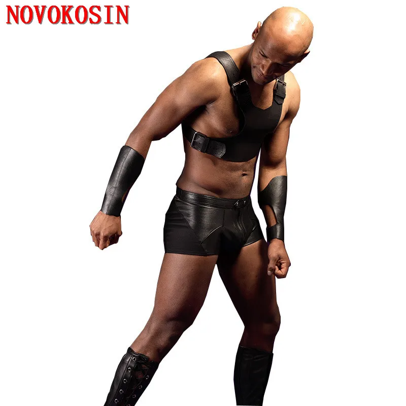 XB2 Summer Style 2018 Fashion Black Faux Leather Men Sexy Lingerie Set Belt Up Front Rivet New Style Tanks With Short Panties
XB2 Summer Style 2018 Fashion Black Faux Leather Men Sexy Lingerie Set Belt Up Front Rivet New Style Tanks With Short Panties