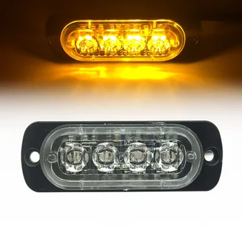 2pcs 12V 4 LED Strobe Warning Light car Truck Grille Flashing Emergency Lightbar Beacon Lamp led Daytime running lights
2pcs 12V 4 LED Strobe Warning Light car Truck Grille Flashing Emergency Lightbar Beacon Lamp led Daytime running lights