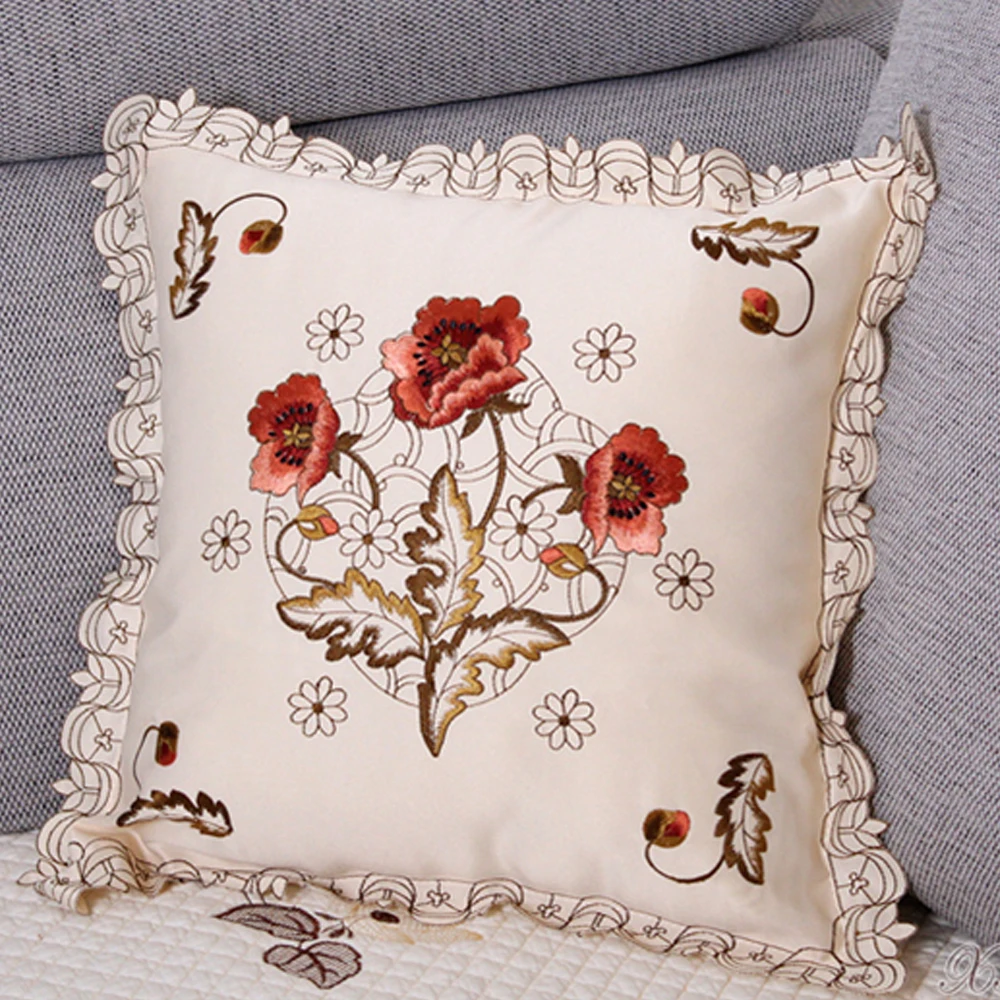 45*45 Floral Style Square Embroidery Cotton Pillow Cases Pillowcase Decorative Pillows Living Room Home
45*45 Floral Style Square Embroidery Cotton Pillow Cases Pillowcase Decorative Pillows Living Room Home