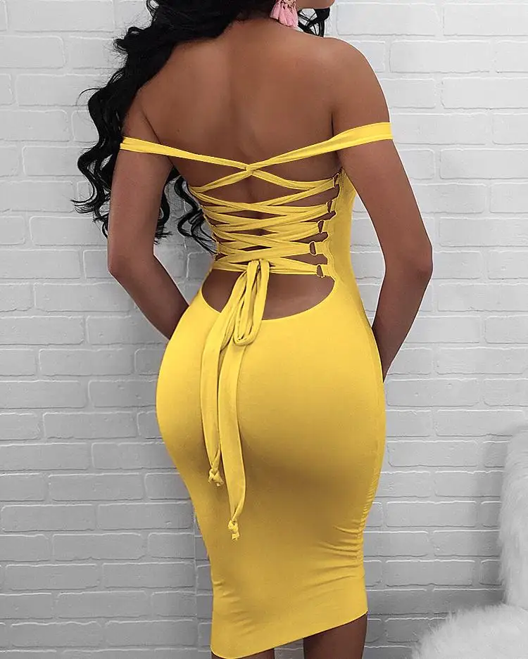 Women Sexy Bandage Strappy Back Bodycon Dress Female Summer Sleeveless Cross Bandage Party Dress
Women Sexy Bandage Strappy Back Bodycon Dress Female Summer Sleeveless Cross Bandage Party Dress