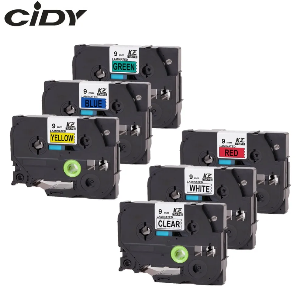 Cidy 6pcs Mixed TZe-121 tze221 tz421 tze 521 tze621 TZe 721 tze laminated label tape tze-221 tz 221 for brother P touch printer
Cidy 6pcs Mixed TZe-121 tze221 tz421 tze 521 tze621 TZe 721 tze laminated label tape tze-221 tz 221 for brother P touch printer