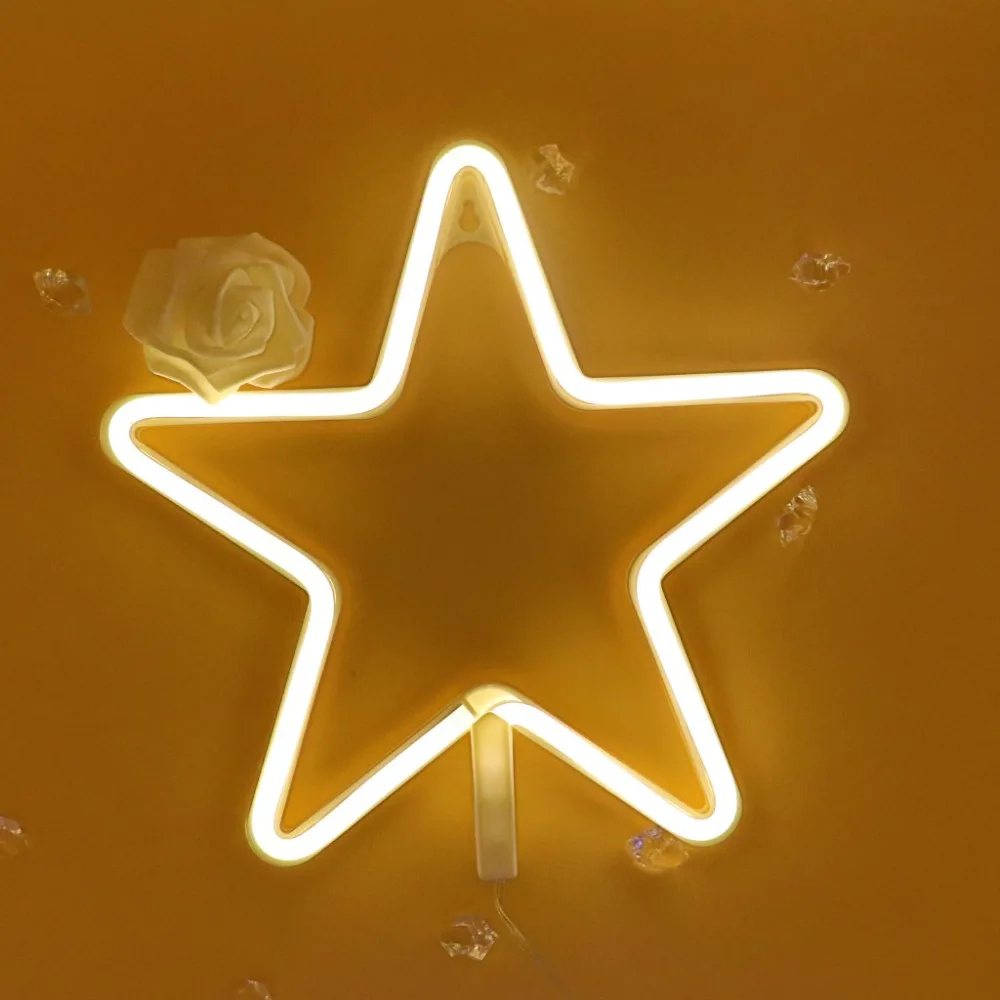TONGER Design LED Neon Sign Night Light star Wall Lamp Kids Bedroom Battery/ USB Holiday Lighting Christmas Party Decoration
TONGER Design LED Neon Sign Night Light star Wall Lamp Kids Bedroom Battery/ USB Holiday Lighting Christmas Party Decoration