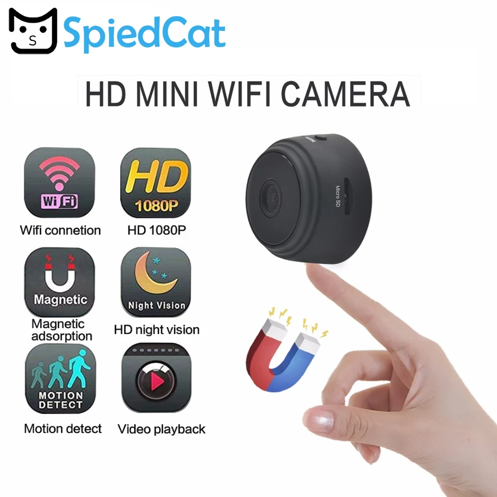 HD 720P Micro WIFI Mini Camera support IOS/Android Night Vision IP/AP Home Security Video Cam Bike Body DV DVR Magnetic Clip Vo
HD 720P Micro WIFI Mini Camera support IOS/Android Night Vision IP/AP Home Security Video Cam Bike Body DV DVR Magnetic Clip Vo
