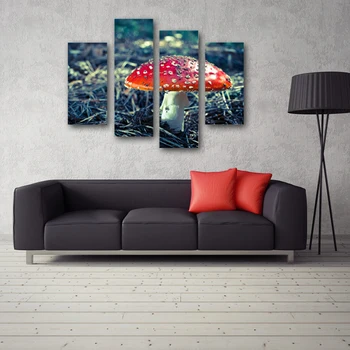 4 piece Canvas Painting for Living Room Mushroom Landscape Home Decoration Art Wall Pictures
4 piece Canvas Painting for Living Room Mushroom Landscape Home Decoration Art Wall Pictures