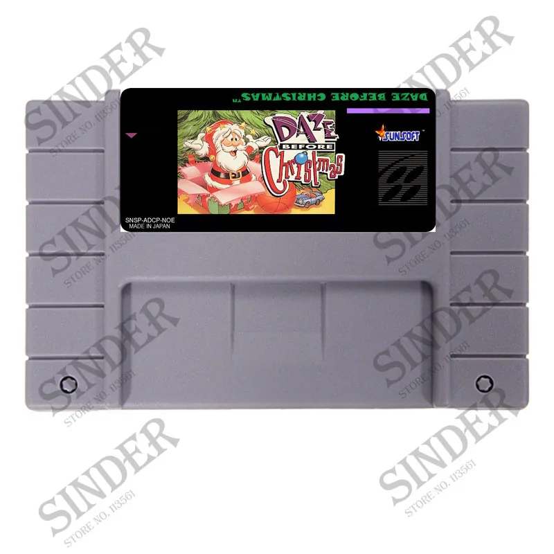 Daze Before Christmas USA Version 16 bit Big Gray Super Game Card For NTSC Game Player
Daze Before Christmas USA Version 16 bit Big Gray Super Game Card For NTSC Game Player