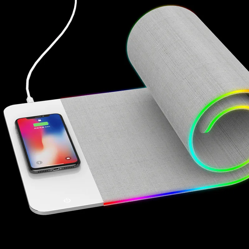 2 in 1 Mouse Pad Wireless Charger Luminous Mousepad Fast Charging Pad for Office Gamer JLRJ88
2 in 1 Mouse Pad Wireless Charger Luminous Mousepad Fast Charging Pad for Office Gamer JLRJ88