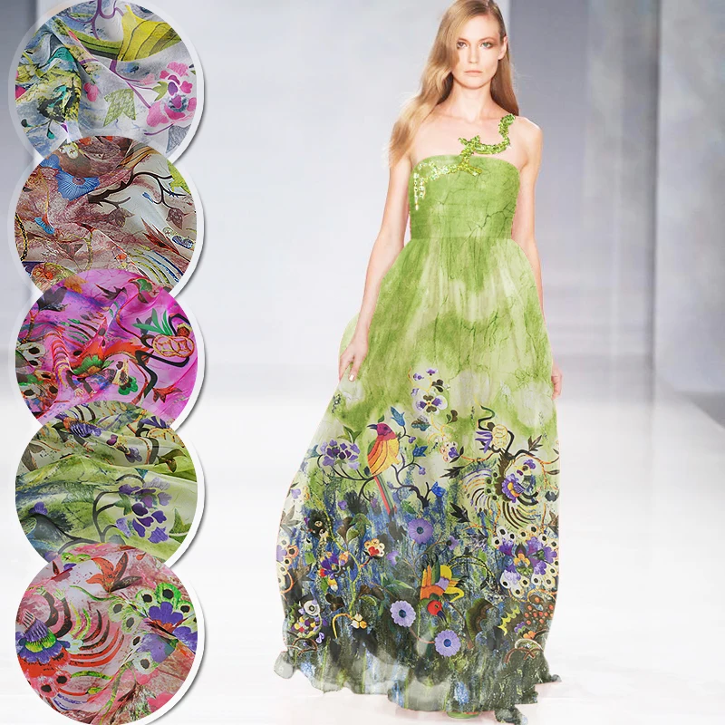 10Meters/Lot Free Ship By Fedex Bird Flower Printed Silk Chiffon Fabric Nature Silk Fabric Material Sew Women Dress Scarf 6MM
10Meters/Lot Free Ship By Fedex Bird Flower Printed Silk Chiffon Fabric Nature Silk Fabric Material Sew Women Dress Scarf 6MM