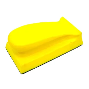 70X120Mm Foam Hand Sanding Block Hand Pad Polishing Pad For Hook And Loop Disc