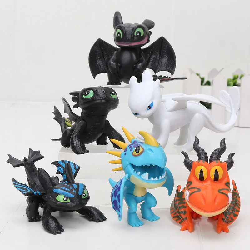 6pcs/set anime How to Train Your Dragon 3 Toothless Action figure Light Fury Night Fury model Toys For Children Birthday Gifts
6pcs/set anime How to Train Your Dragon 3 Toothless Action figure Light Fury Night Fury model Toys For Children Birthday Gifts