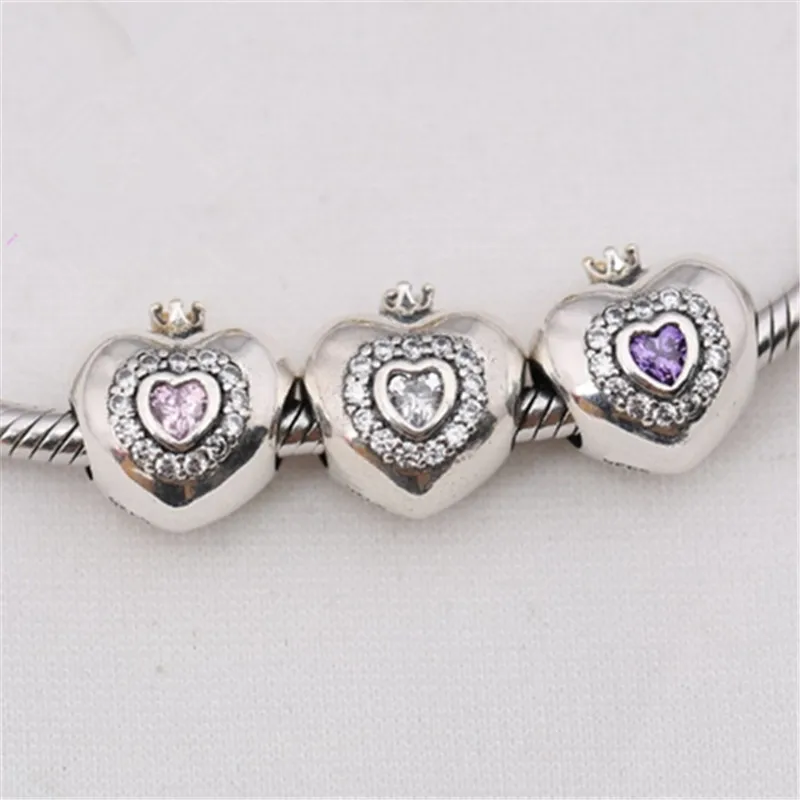 925 sterling silver bracelet charm CZ cubic zirconia heart-shaped charm 925 sterling silver charm bracelet DIY crown charm
925 sterling silver bracelet charm CZ cubic zirconia heart-shaped charm 925 sterling silver charm bracelet DIY crown charm