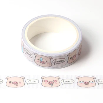 Cute Animal Lovely Pig Masking Washi Tape Decorative Adhesive Tape Decora Diy Scrapbooking tape Label Stationery
Cute Animal Lovely Pig Masking Washi Tape Decorative Adhesive Tape Decora Diy Scrapbooking tape Label Stationery