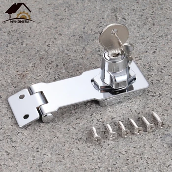 Myhomera Lock Cylinder Hasp Copper Core Self Locking Security Staple 2 Keys Shed Cupboard/Drawer/ Padlock Door/Gate/Van Locker
Myhomera Lock Cylinder Hasp Copper Core Self Locking Security Staple 2 Keys Shed Cupboard/Drawer/ Padlock Door/Gate/Van Locker