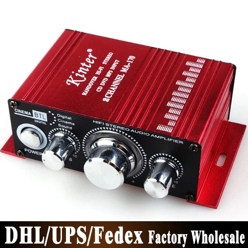 Free DHL 50 PCS/lot kinter ma-170 DC12V mini 2.0 20w+20w audio motorcycle Car amplifier
Free DHL 50 PCS/lot kinter ma-170 DC12V mini 2.0 20w+20w audio motorcycle Car amplifier