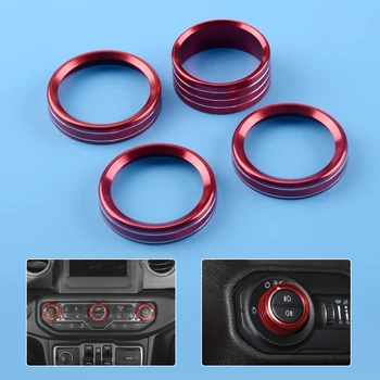 DWCX 4pcs Aluminum alloy Headlight Button Air Conditioner Switch Knob Ring Decor Trim Cover Kit Fit For Jeep Wrangler JL 2018
DWCX 4pcs Aluminum alloy Headlight Button Air Conditioner Switch Knob Ring Decor Trim Cover Kit Fit For Jeep Wrangler JL 2018