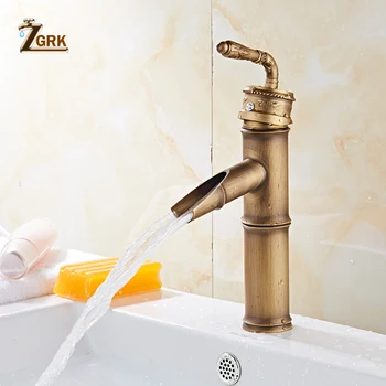 ZGRK Basin Faucets Bathroom Bamboo Type Hot Cold Mixer Taps Classic Single Handle Antique Brass Deck Mounted Sink Outdoor Tap
ZGRK Basin Faucets Bathroom Bamboo Type Hot Cold Mixer Taps Classic Single Handle Antique Brass Deck Mounted Sink Outdoor Tap
