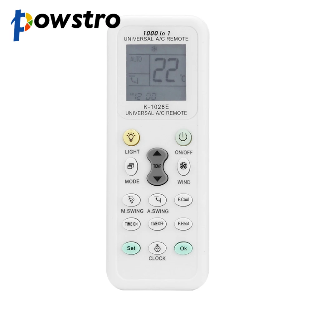 Universal Wireless K-1028E 1000 in 1 AC Large Digital LCD 10meters Remote Control for Air Conditioner Carrier Trane YORK McQuay
Universal Wireless K-1028E 1000 in 1 AC Large Digital LCD 10meters Remote Control for Air Conditioner Carrier Trane YORK McQuay