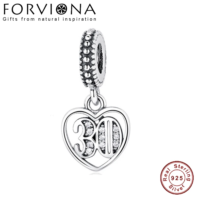 100% Real 925 Sterling Silver 30 Years of Love Pendant Charm Bead Fit Original European Charm Bracelet DIY Jewelry
100% Real 925 Sterling Silver 30 Years of Love Pendant Charm Bead Fit Original European Charm Bracelet DIY Jewelry