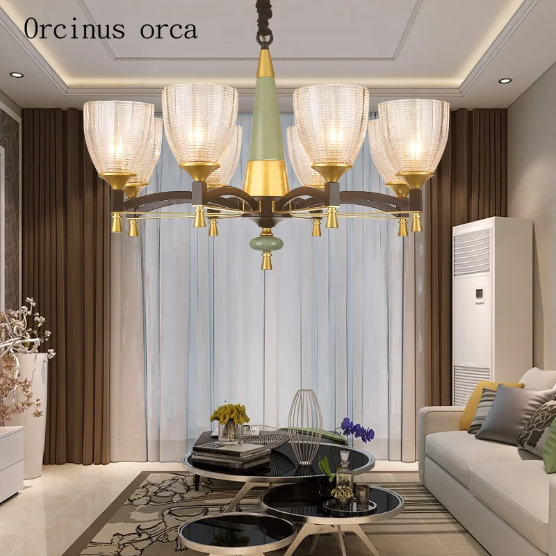 American garden green ceramic chandelier living room bedroom modern simple and creative personality LED chandelier
American garden green ceramic chandelier living room bedroom modern simple and creative personality LED chandelier