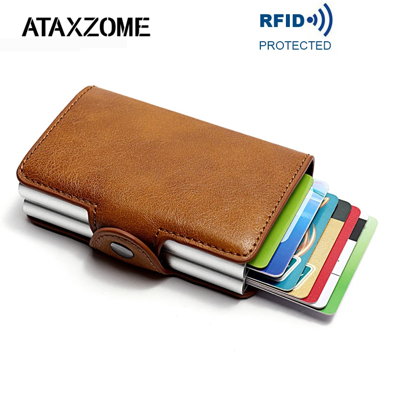 ATAXZOME new credit card holder men's id card holder double card box aluminum metal anti-theft bank card protection Dropship
ATAXZOME new credit card holder men's id card holder double card box aluminum metal anti-theft bank card protection Dropship