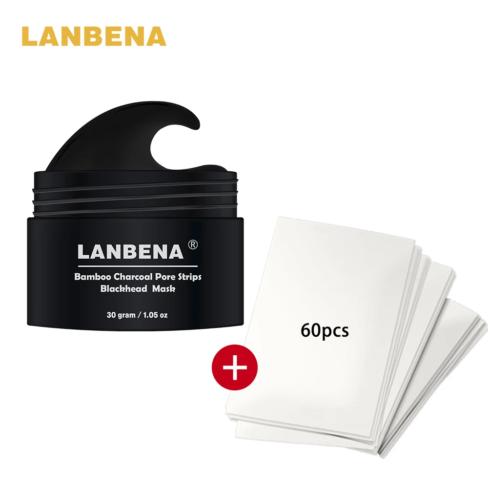 Lanbena Bamboo уголь черная маска для удаления черных точек глубокое очищение угрей