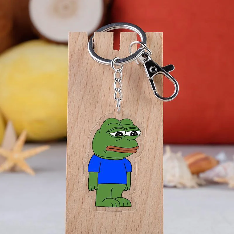 Anime Sad Frog Keychain Cartoon Cute Animal Acrylic Key Ring Gifts for Kids and Friends
Anime Sad Frog Keychain Cartoon Cute Animal Acrylic Key Ring Gifts for Kids and Friends