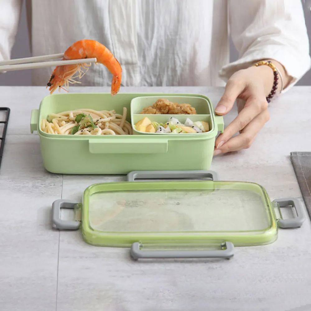 Portable Lunch Box Student Camping Dinner Lunch Boxs Plastic Picnic Independent Lattice Bento Food Storage Container
Portable Lunch Box Student Camping Dinner Lunch Boxs Plastic Picnic Independent Lattice Bento Food Storage Container