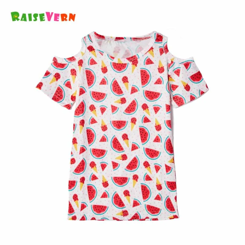 2019 4-12Y Girls Watermelon Printed Off Shoulder T-shirts Children Short Sleeve Tops Children's Cute Summer Tees Casual Clothes
2019 4-12Y Girls Watermelon Printed Off Shoulder T-shirts Children Short Sleeve Tops Children's Cute Summer Tees Casual Clothes