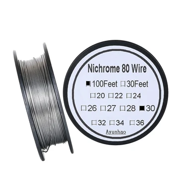 Nichrome 80 wire 30 Gauge AWG Stainless Steel Resistance Wire 0.25 mm 100ft use High temperature resistance / long life Heating
Nichrome 80 wire 30 Gauge AWG Stainless Steel Resistance Wire 0.25 mm 100ft use High temperature resistance / long life Heating
