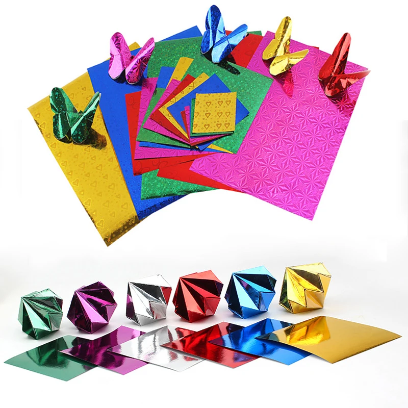 DIY Origami Craft Paper Without Sticker Square Laser Paper Paper-cut Folded Papers Scrapbooking Decor
DIY Origami Craft Paper Without Sticker Square Laser Paper Paper-cut Folded Papers Scrapbooking Decor