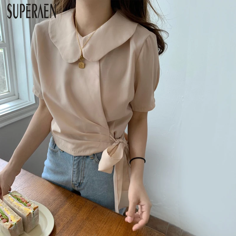 SuperAen Fashion Women Shirt Short Sleeve Cotton Casual Blouses and Tops Female Summer New 2019 Korean Style Women Clothing
SuperAen Fashion Women Shirt Short Sleeve Cotton Casual Blouses and Tops Female Summer New 2019 Korean Style Women Clothing