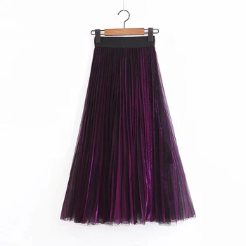Klacwaya women purple bling mesh skirts 2019 summer ladies chic pleated midi skirt pink-black boho girls high waist golden skirt
Klacwaya women purple bling mesh skirts 2019 summer ladies chic pleated midi skirt pink-black boho girls high waist golden skirt