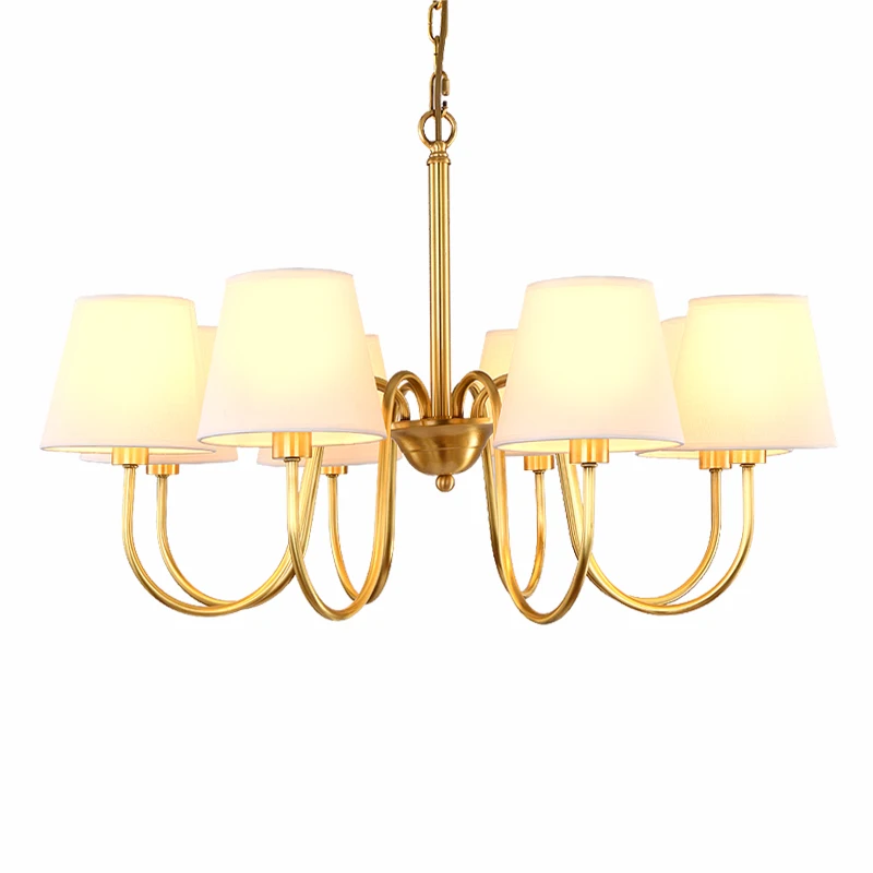 American LED chandelier light Kung copper 8 arms E14 3W 110/220V input for living room dining room bedroom home decoration
American LED chandelier light Kung copper 8 arms E14 3W 110/220V input for living room dining room bedroom home decoration