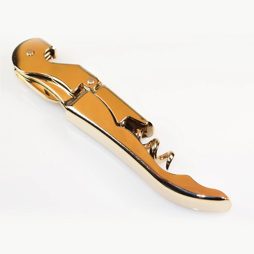 Drinking Wine Gold Plated Small Simple Outdoor Champagne Waiter Tool Bottle Opener Corkscrew Double Hinge Home Stainless Steel
Drinking Wine Gold Plated Small Simple Outdoor Champagne Waiter Tool Bottle Opener Corkscrew Double Hinge Home Stainless Steel