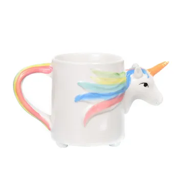 3D Unicorn rainbow coffee mugs ceramic cups and mugs funny creative drinkware cool mark 
3D Unicorn rainbow coffee mugs ceramic cups and mugs funny creative drinkware cool mark