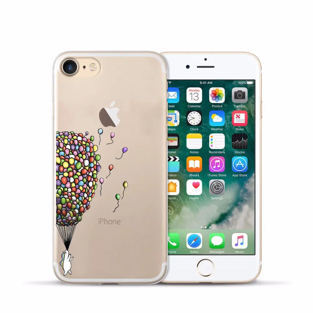Arvin Case FOR Iphone 6s Soft Clear Protective TPU Back Cover FOR 5 5S 6 sPlus X XS Max XR Painting Silicon Cover FOR Iphone 7 (7)