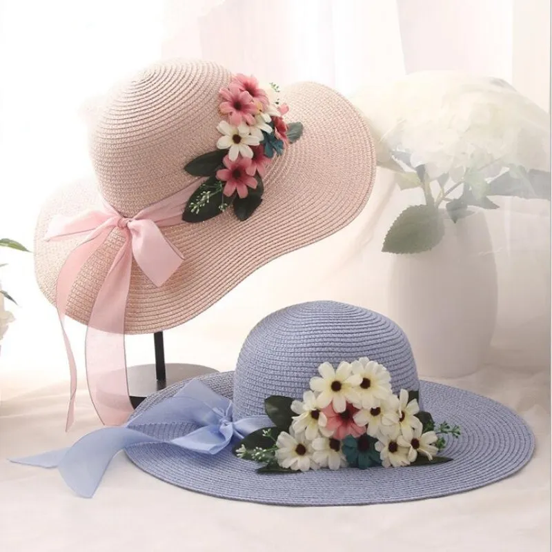 Seioum Beautiful Idyllic Natural Style Adult Dome Raffia Straw Hats Artificial Flowers Leaves Wide Brim Women's Summer Sun Hats
Seioum Beautiful Idyllic Natural Style Adult Dome Raffia Straw Hats Artificial Flowers Leaves Wide Brim Women's Summer Sun Hats