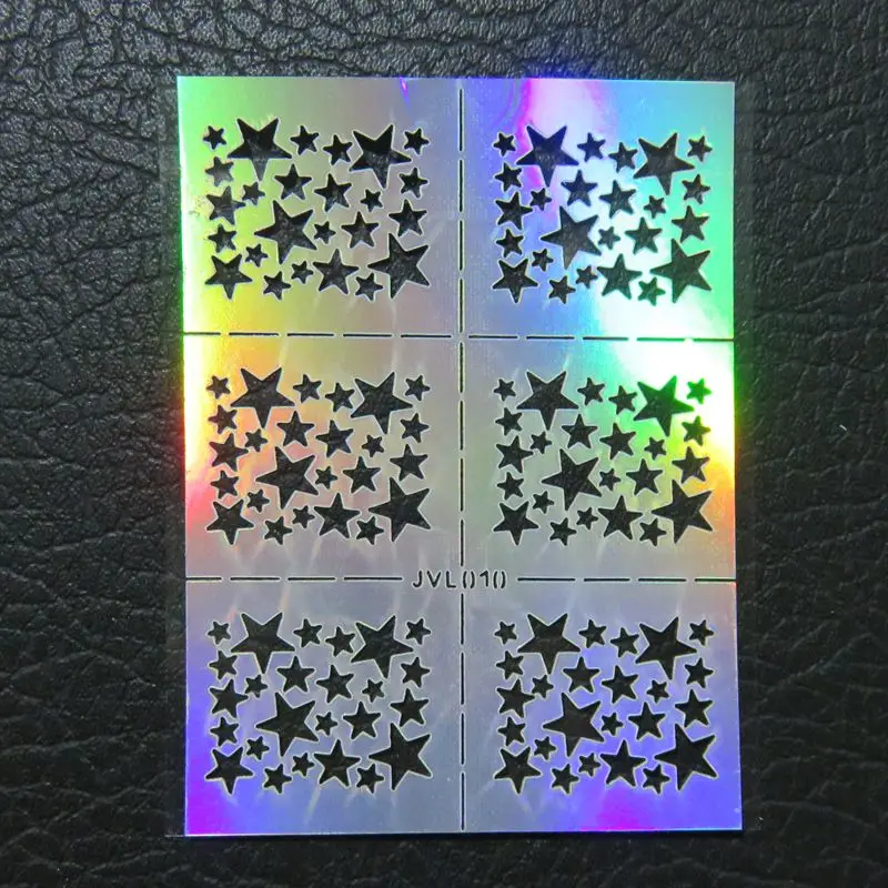 Holo Hollow Sticker Star Grid Rose Patterns Nail Art Stickers Dual Use Plastic Decals Full Cover Manicure Products
Holo Hollow Sticker Star Grid Rose Patterns Nail Art Stickers Dual Use Plastic Decals Full Cover Manicure Products