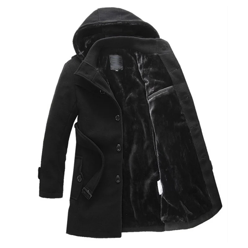 2018 New Fashion Long Hooded Trench Coat Men Winter Mens Overcoat Thick Trench Coat Male Jacke Business 4XL 5XL
2018 New Fashion Long Hooded Trench Coat Men Winter Mens Overcoat Thick Trench Coat Male Jacke Business 4XL 5XL