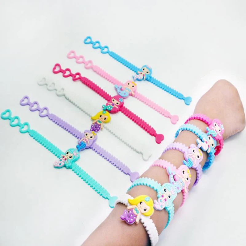 10 Pcs/set Cartoon Mermaid Princess Party Rubber Bangle Bracelets Birthday Party Decorations Kids Baby Shower Event Party Favors
10 Pcs/set Cartoon Mermaid Princess Party Rubber Bangle Bracelets Birthday Party Decorations Kids Baby Shower Event Party Favors