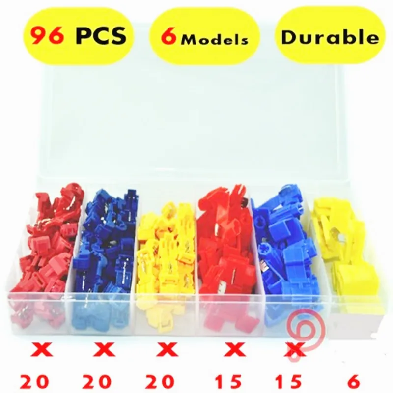 96PCS quick splice lock quick splice wire connectors red blue yellow CONNECTOR TERMINAL KIT quick splice scotch lock p0014
96PCS quick splice lock quick splice wire connectors red blue yellow CONNECTOR TERMINAL KIT quick splice scotch lock p0014