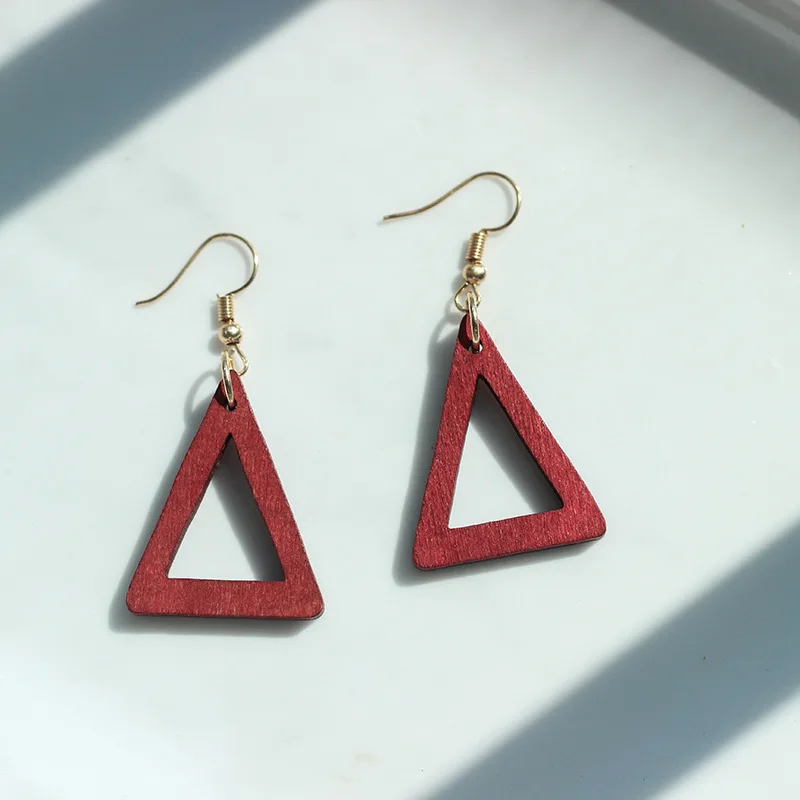 Natural Wooden Earrings Geometrica Hollow Triangle Personality Simple Style Fashion Jewelry For Woman Girls Prom Party wholesale
Natural Wooden Earrings Geometrica Hollow Triangle Personality Simple Style Fashion Jewelry For Woman Girls Prom Party wholesale