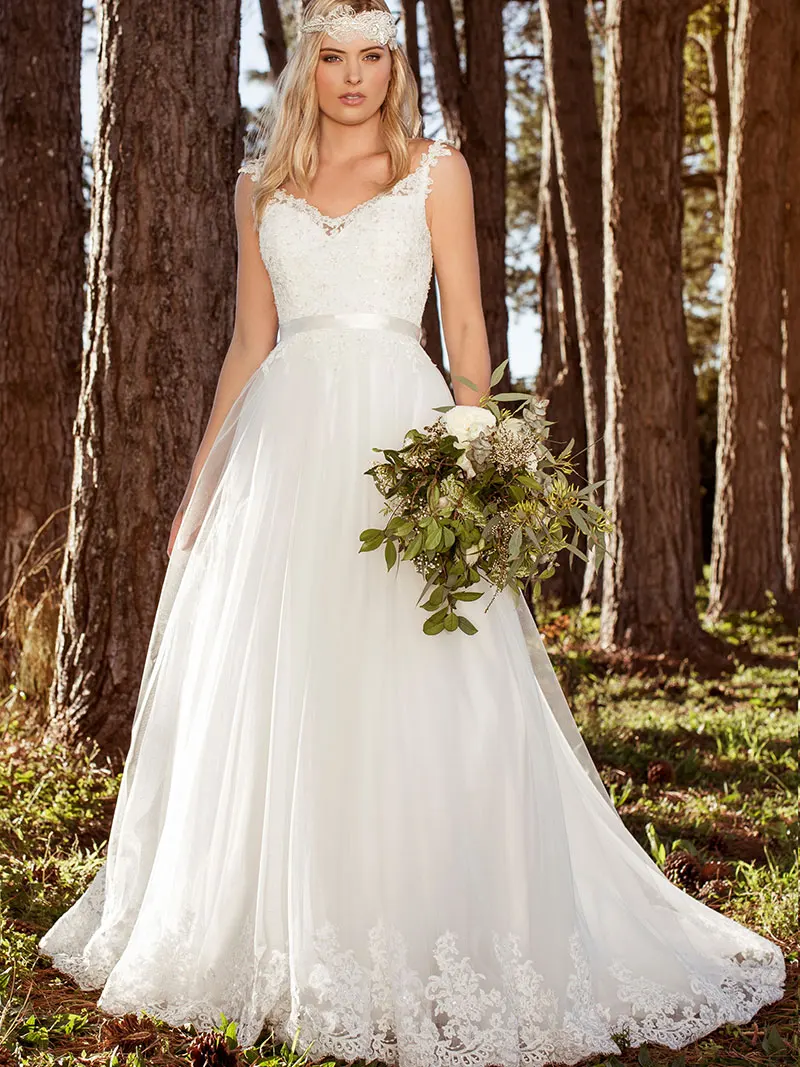 DZW591 2019 Sexy Wedding Dresses Long V Neck Party Gowns Back Deep Appliques Vestido De Noiva Vestido De Novia Fotos Reales
DZW591 2019 Sexy Wedding Dresses Long V Neck Party Gowns Back Deep Appliques Vestido De Noiva Vestido De Novia Fotos Reales