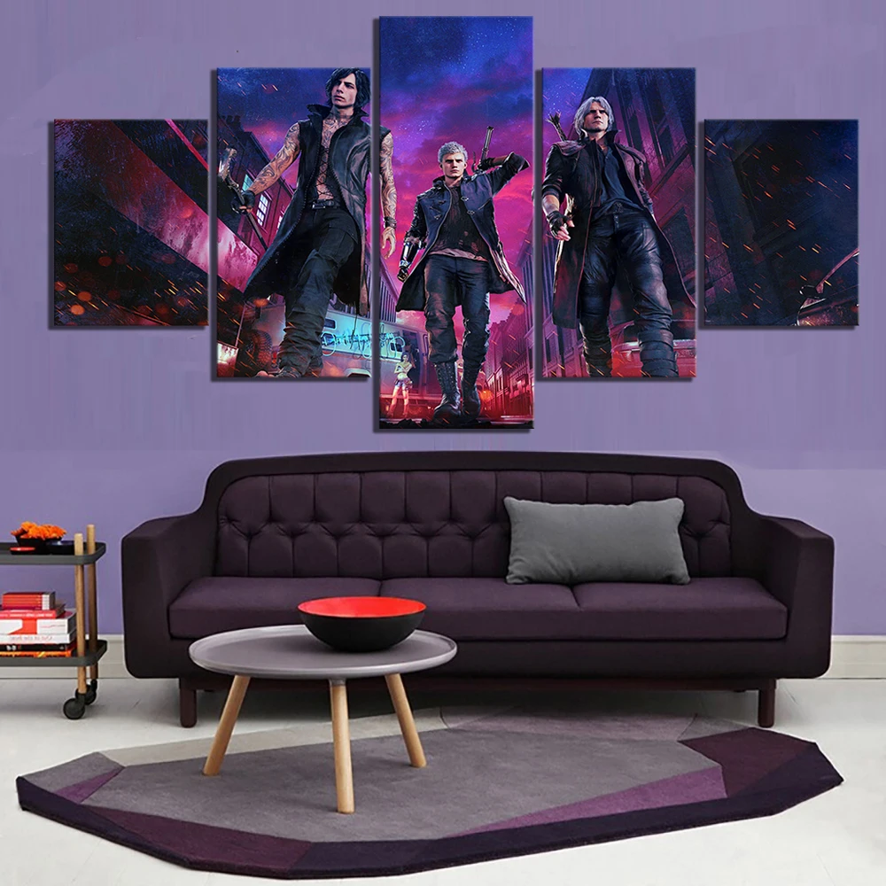 5 Piece Devil May Cry 5 Game Poster Art Canvas Paintings Fantasy Wall Art for Bedroom Wall Decor
5 Piece Devil May Cry 5 Game Poster Art Canvas Paintings Fantasy Wall Art for Bedroom Wall Decor