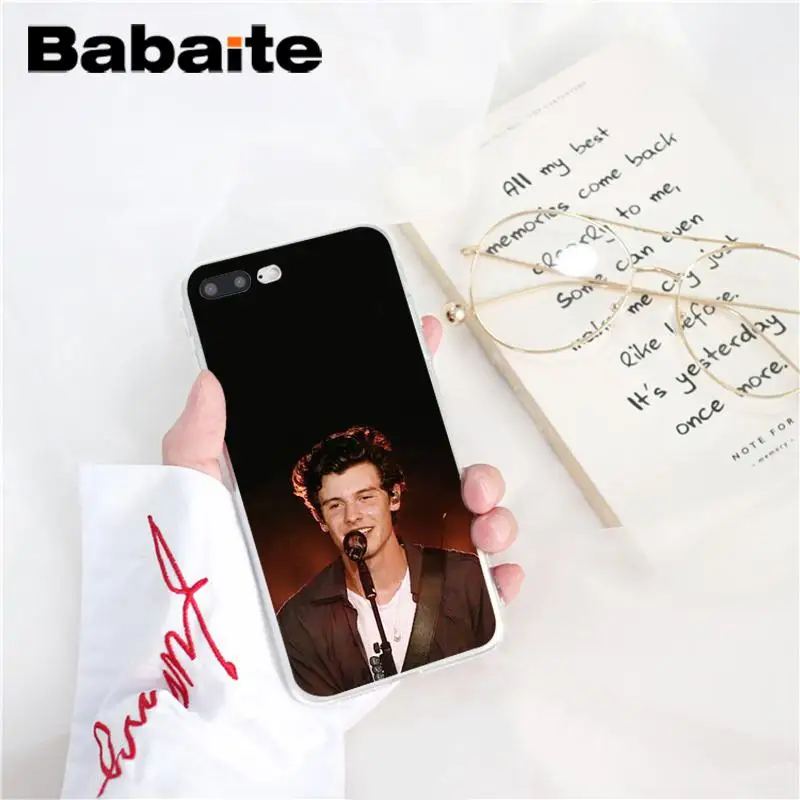 Babaite Shawn Mendes DIY Luxury Phone Accessories Case for iPhone 8 7 6 6S Plus X XS MAX 5 5S SE XR 10 Cover