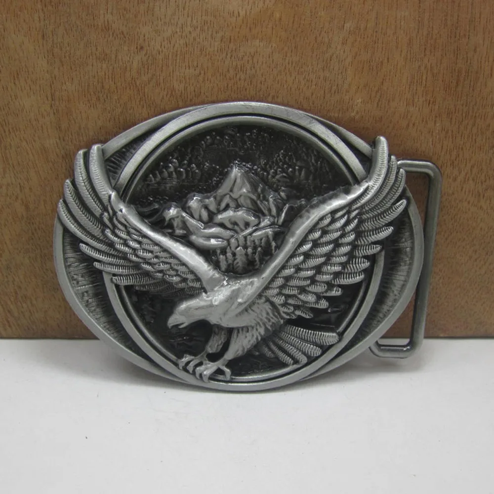BuckleClub wholesale zinc alloy western flying eagle cowboy jeans gift belt buckle FP-03340 pewter finish 4cm width loop
BuckleClub wholesale zinc alloy western flying eagle cowboy jeans gift belt buckle FP-03340 pewter finish 4cm width loop