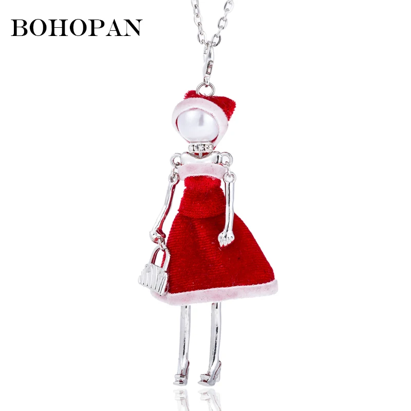 Red Dress Cat Doll Pendants Necklace Girl Silver Chain Choker Necklace Fashion Jewelry Women Bijoux Party Gifts collares kolye
Red Dress Cat Doll Pendants Necklace Girl Silver Chain Choker Necklace Fashion Jewelry Women Bijoux Party Gifts collares kolye